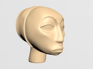 3D model human skull