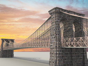 3D model brooklyn bridge