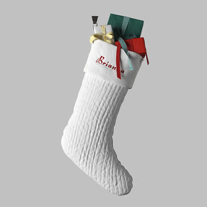 3D christmas stocking model