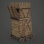 3D medieval siege tower