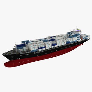 container ship northern diplomat 3D model