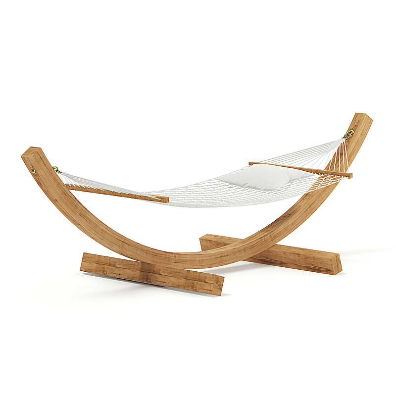 Hammock white pillow model TurboSquid 1243366