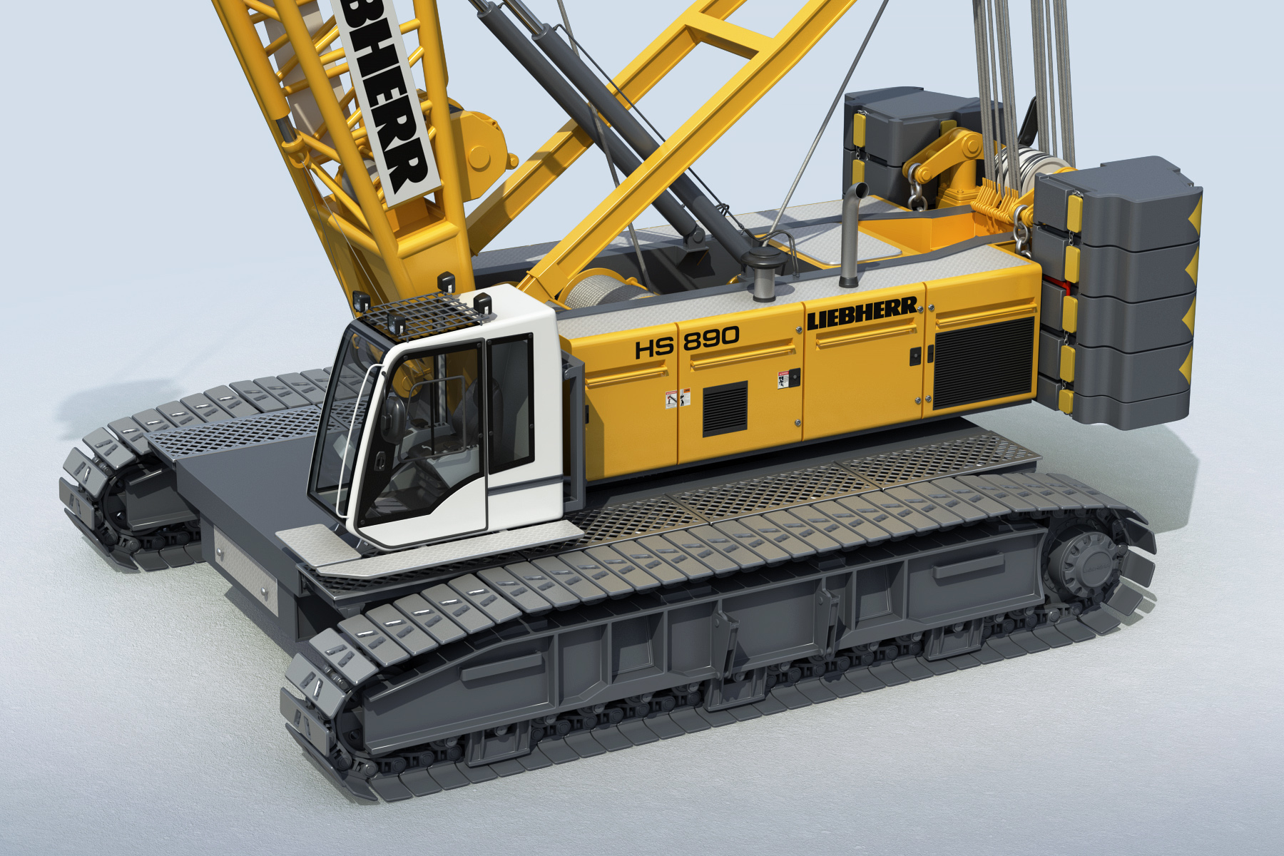 履带式起重机liebherr hs3d模型