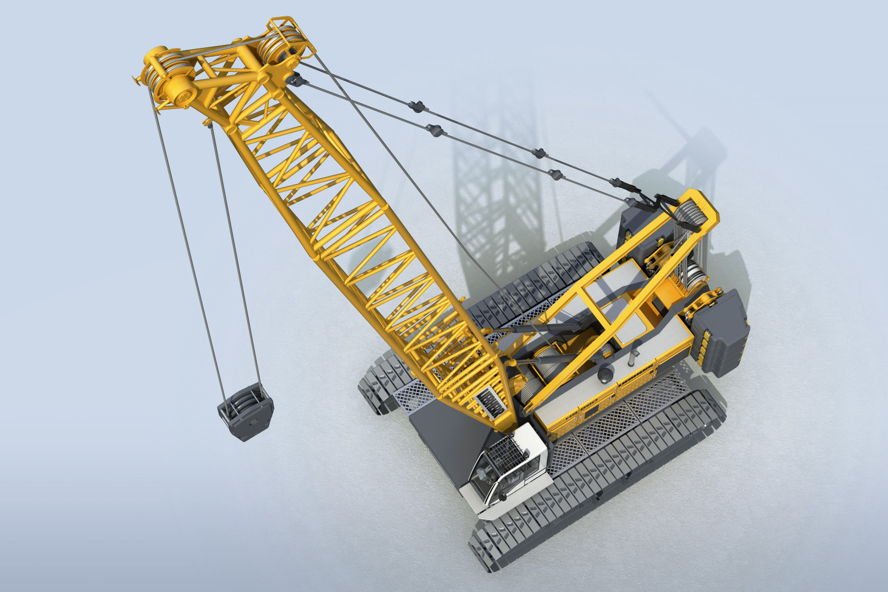 履带式起重机liebherr hs3d模型