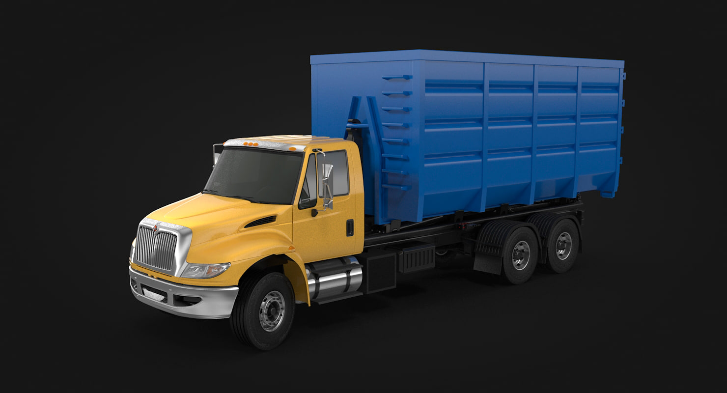 3d roller container truck