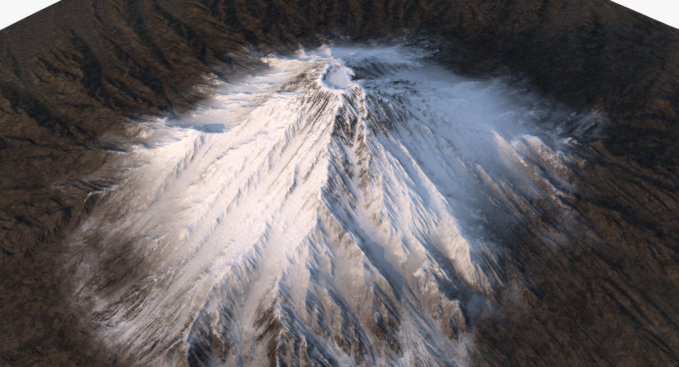 日本富士山地形图片