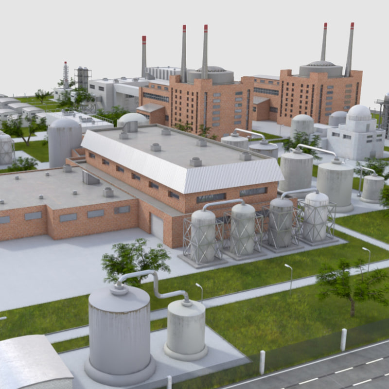 3D industrial factory model - TurboSquid 1243769