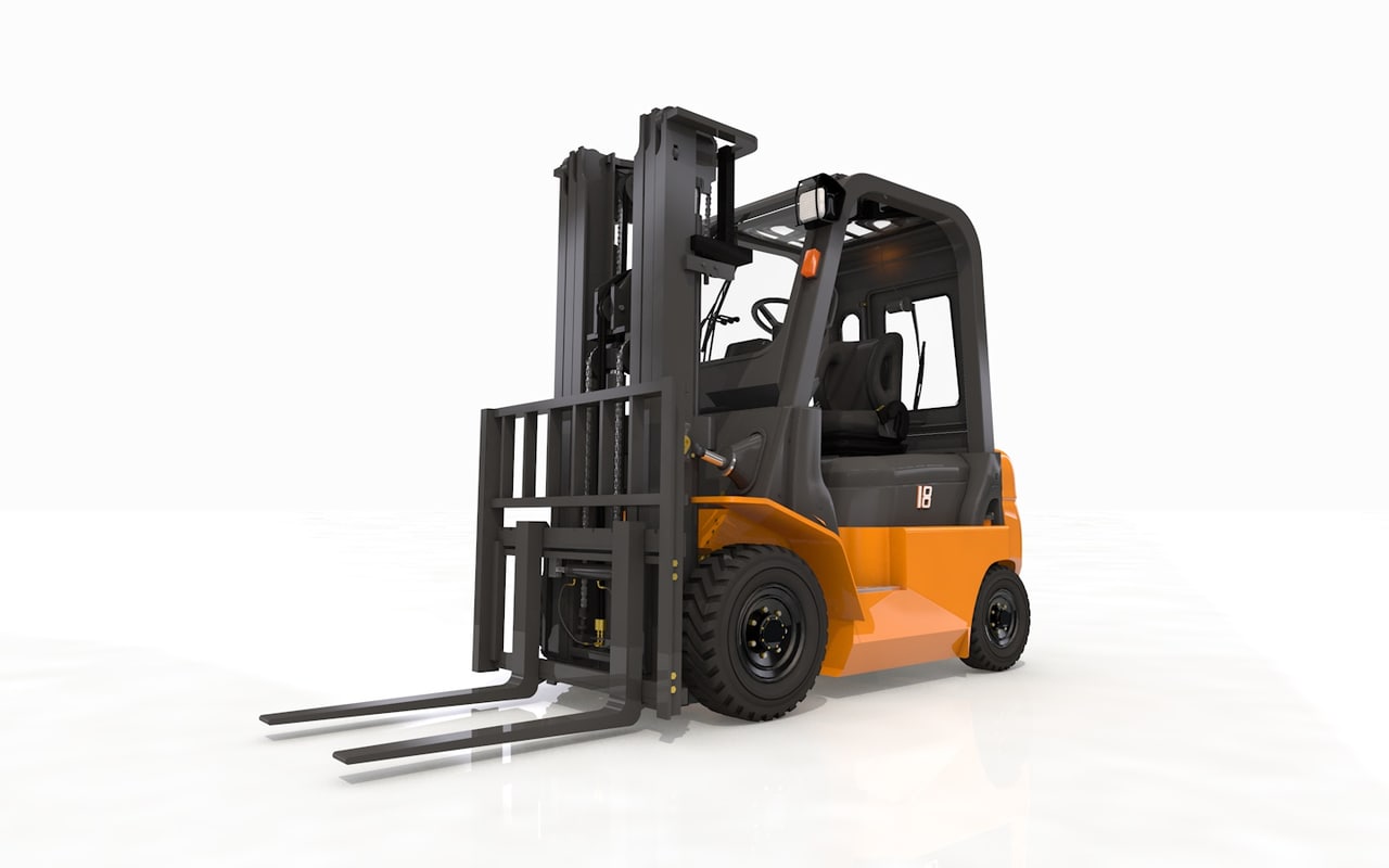 Forklift animation 3D model - TurboSquid 1243788