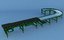 belt roller conveyor 3D model