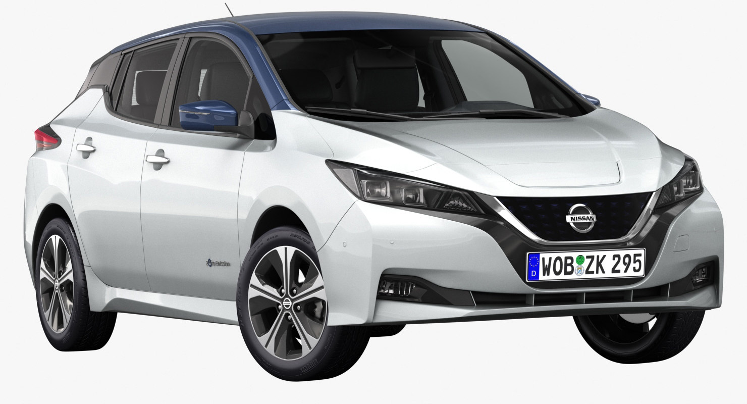 3D 2018 Nissan Leaf Model TurboSquid 1244158