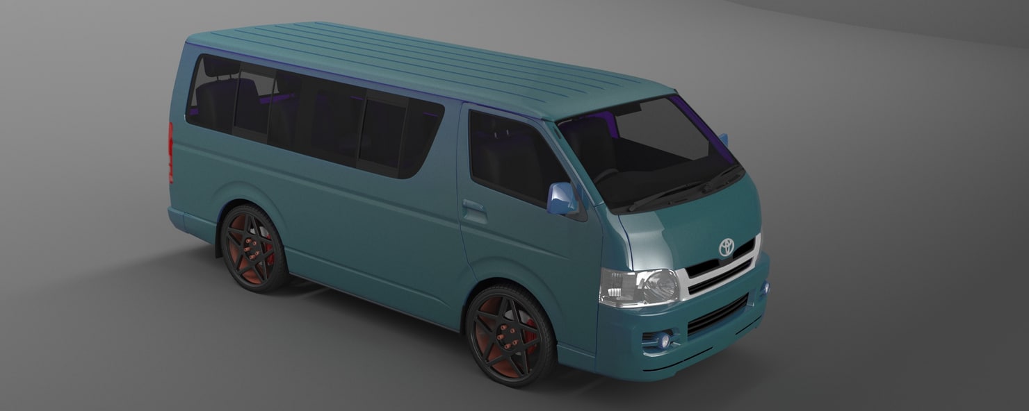toyota hiace toy car