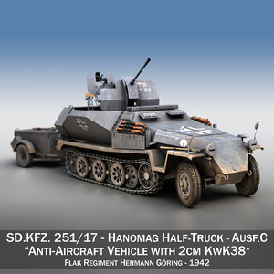 3D kfz - anti-aircraft vehicle