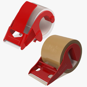packing tapes dispensers 3D model