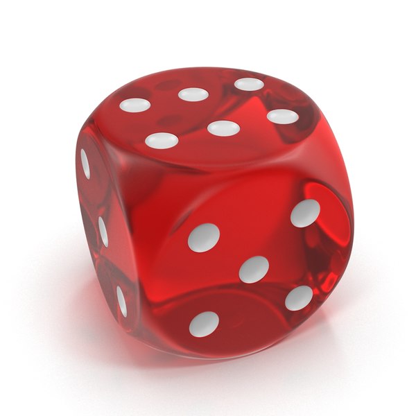 3d Dice Red Transparent Model Turbosquid