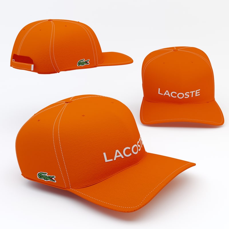 lacoste cap orange