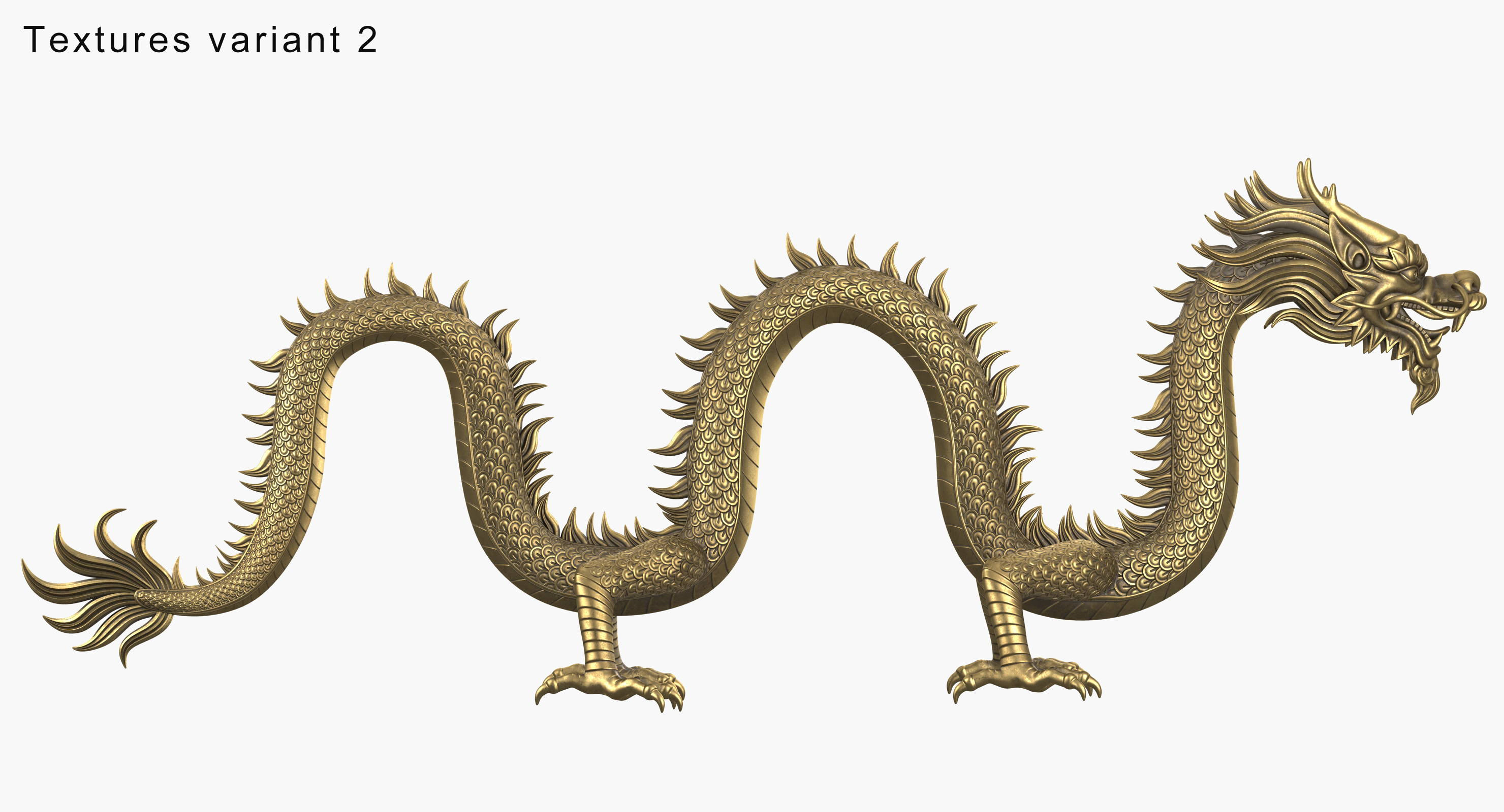 中国龙v1索具3d模型