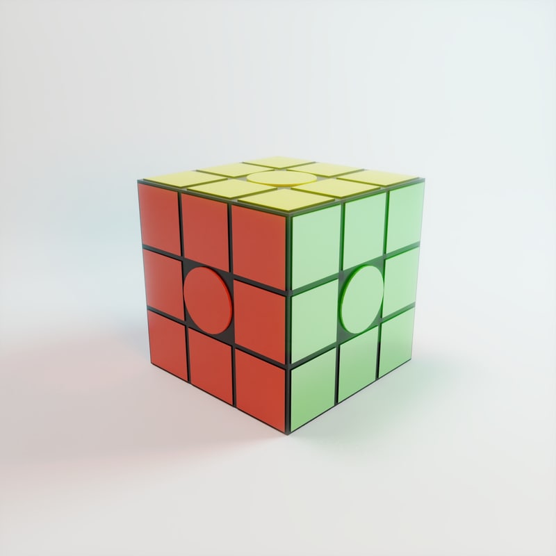 Rubiks cube 3D model - TurboSquid 1244720