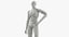 3D male female mannequins rigged model