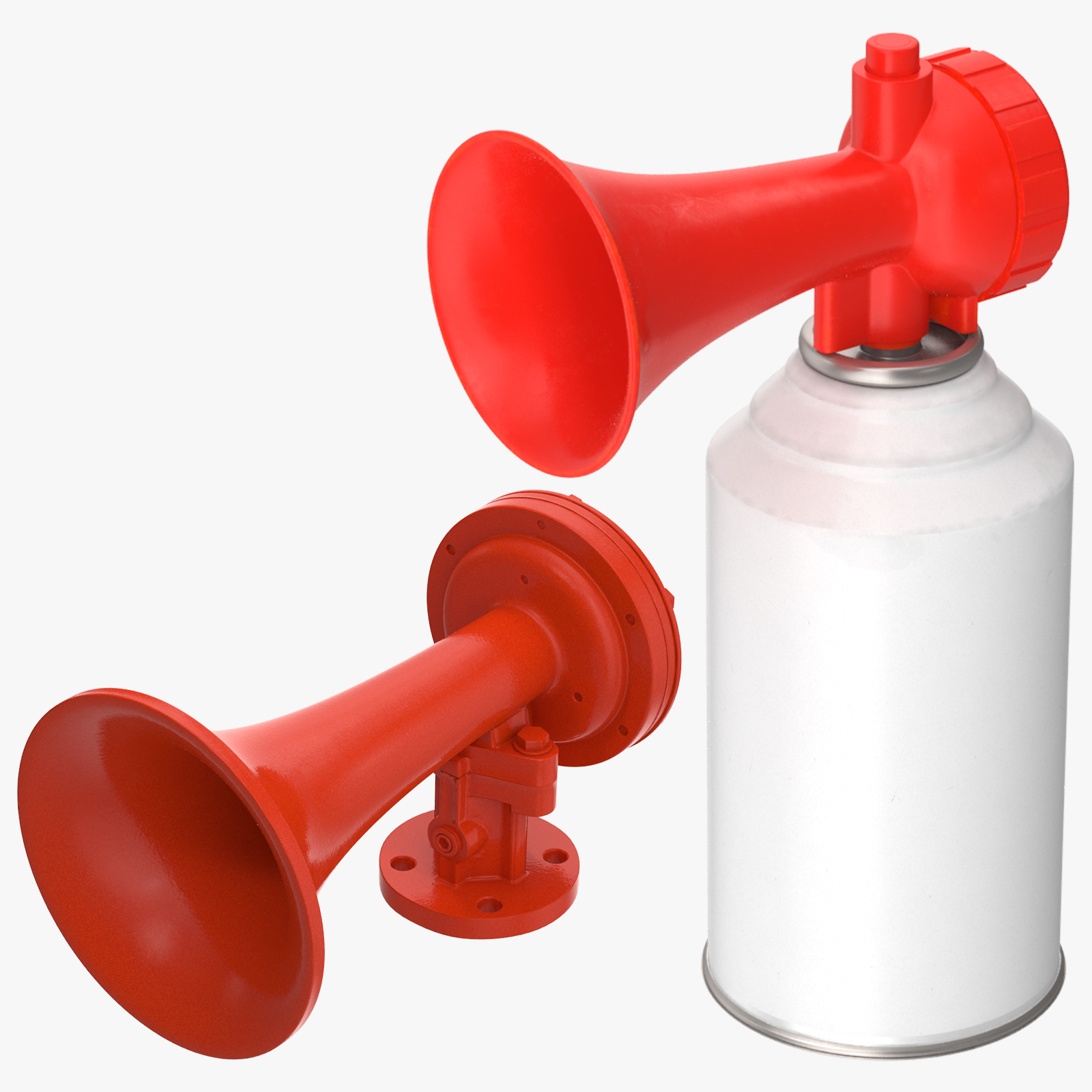 Air horns model TurboSquid 1244812