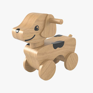 3D toy wheel dog model
