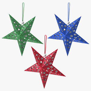 3D star ornaments