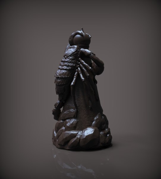 chess rook black model