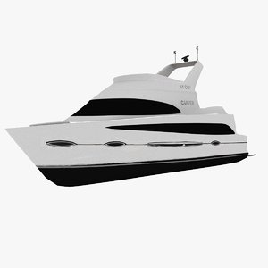 3D model carver 41 yacht