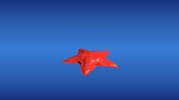 blender海星模型