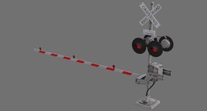 railroad crossing 1b 3D model
