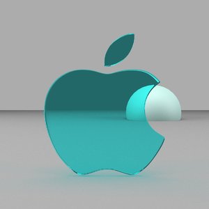 apple logo 3D model