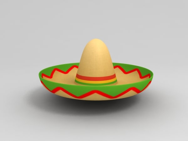 Mexican hat 3D model - TurboSquid 1245475