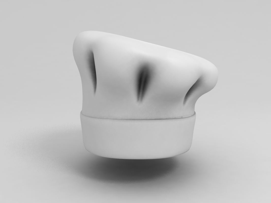 Chef Hat 3d - Turbosquid 1245481