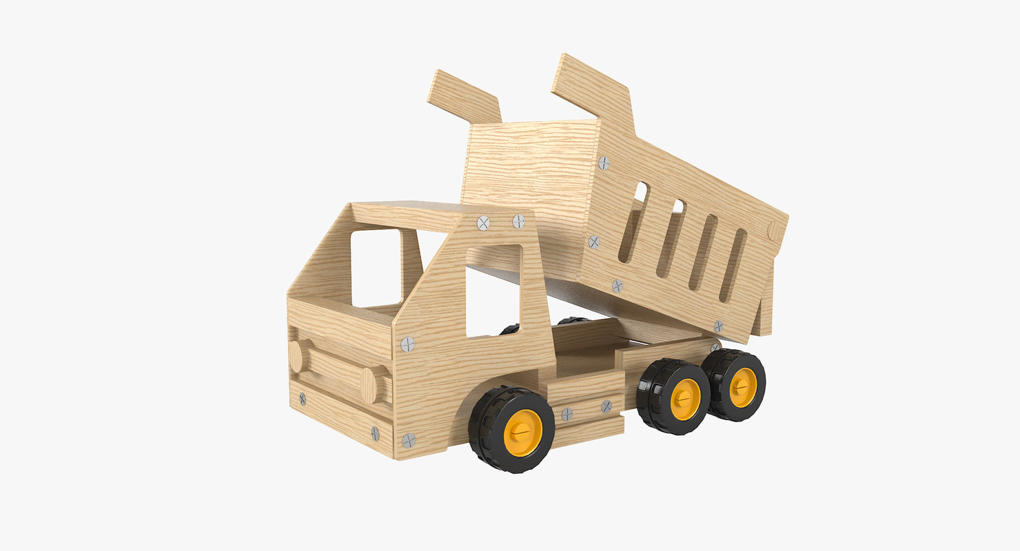 wooden dumper truck