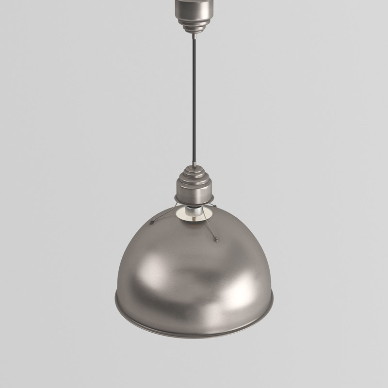 Antique Nickel Pendant Light antique nickel pendant light 3d model