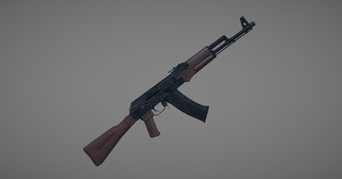 3D ak-74 bolt - TurboSquid 1245656