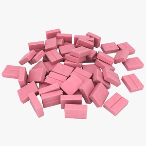 3D chewing gum pile 03