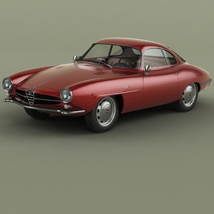 3D model 1961 alfa romeo giulietta