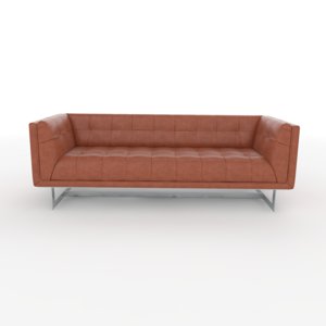 harrison leather sofa 3D
