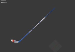 hockey stick 3D model