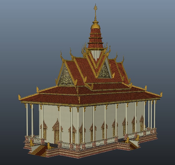 3D pagoda khmer cambodian - TurboSquid 1245877