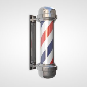 barber pole 3D model