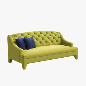 3D furniture double sofa lamartine