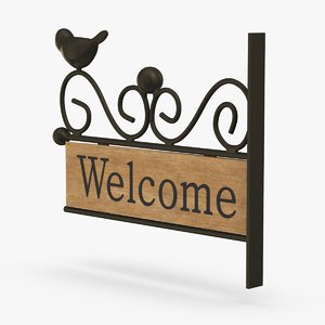 welcome-sign-01 3D model