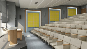 conference hall 3D model