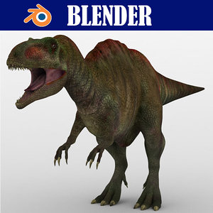 acrocanthosaurus beast dinosaurs 3D model