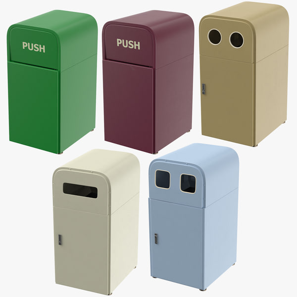 3d trashcan models