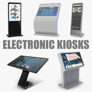 3D electronic kiosks model