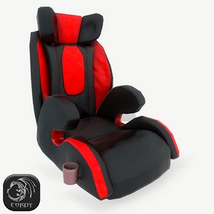realistic baby car seat model