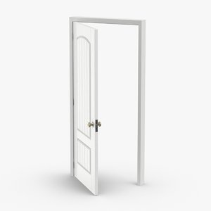 exterior-doors---door-3-ajar 3D model