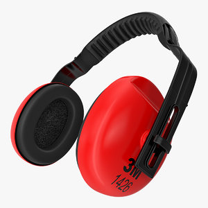 protective safety earmuff 3D model